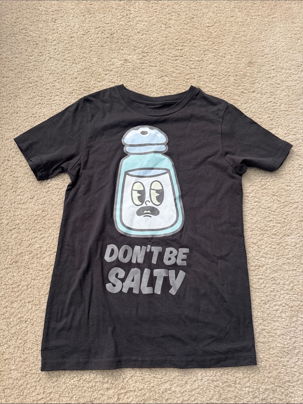 Kids Black 'Don't Be Salty' Graphic Tee
